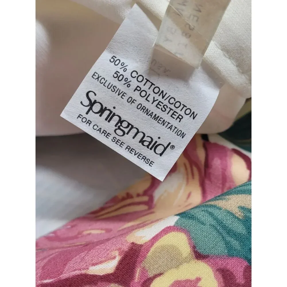 Vintage 80s Springmaid Floral Curtain Panels Cottagecore Chintz Set of 4 | Rare!